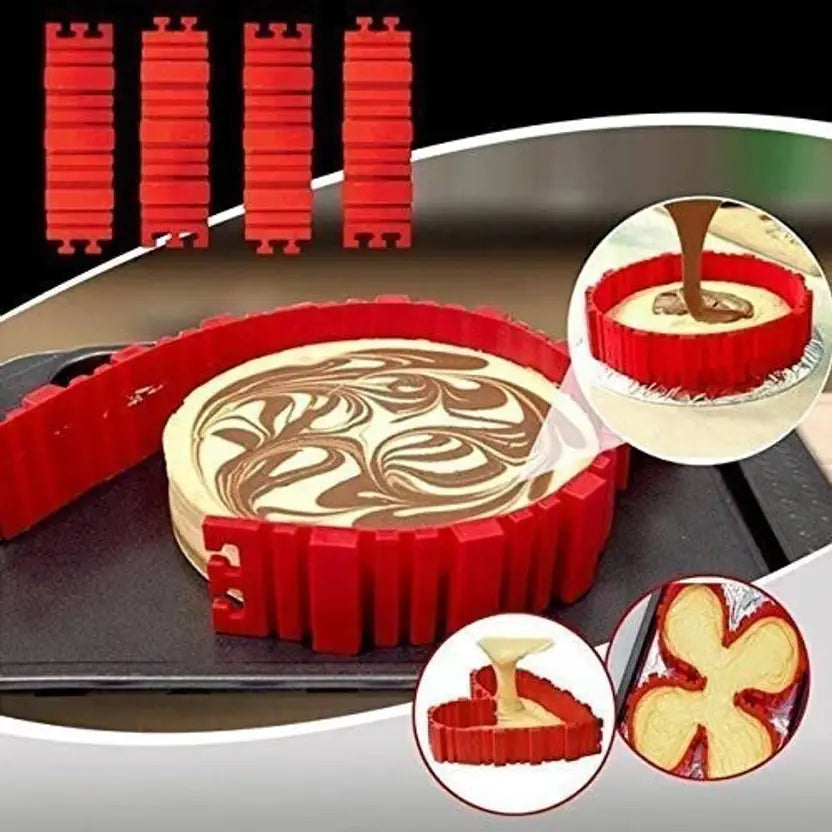 Silicone Cake Mould 4  (Pack of 4)